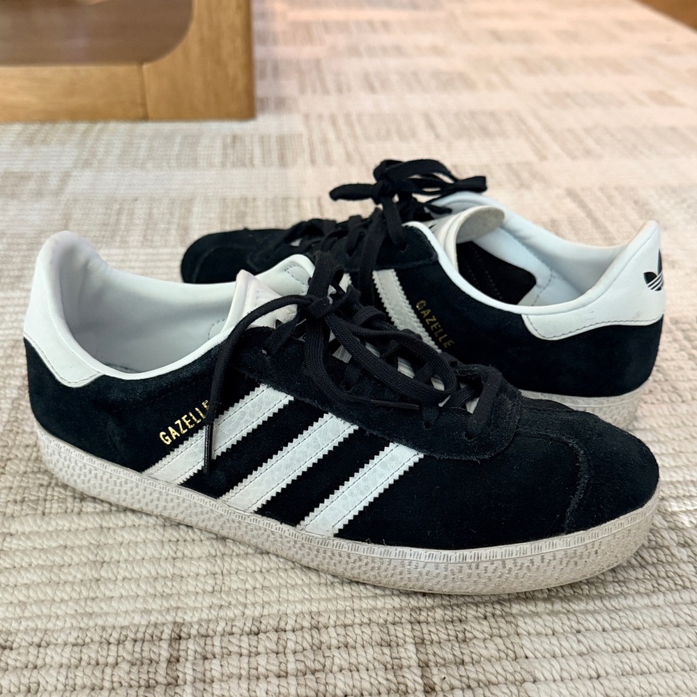 Adidas Black and White Gazelle Sneakers